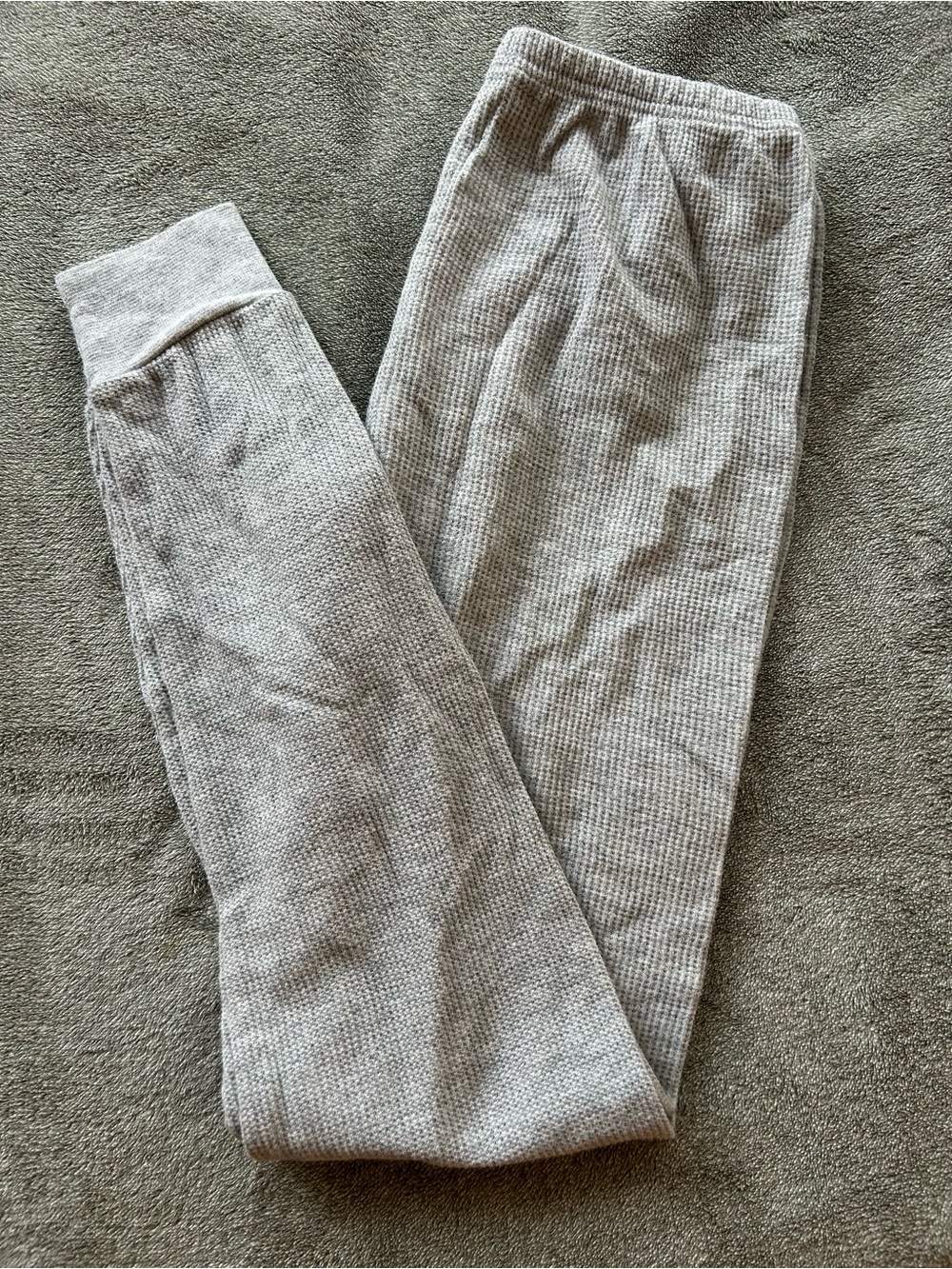 Fruit of the Loom Gray Thermal Waffle Bottoms